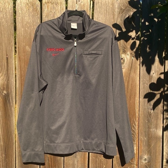 Chicago Bulls NBA Nike 1/4 Zip Pullover. Size XXL - Picture 3 of 9